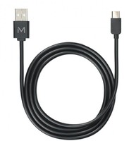 Cable USB-A a USB-C/Lightning negro