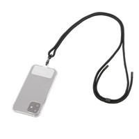 Lanyard Universal para Celular (75 cm, Negro, con Bolsa)