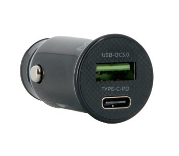 Cargador de coche USB-A y USB-C con carga rápida