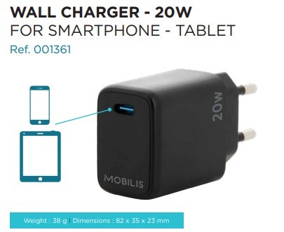 Wall Charger - 20W - 1 USB C