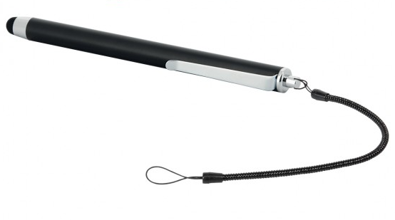 Mobilis Pack of 10 Stylus Capacitivo Negro Mate con Cable Espiral