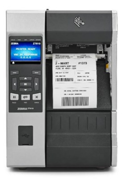 ZT610 TT Printer ; 4'', 203 dpi, Euro and UK cord, Serial, USB, Gigabit Ethernet, Bluetooth 4.0, USB Host, Wireless 802.11 AC Card: Rest of World (ROW), Tear, Color, ZPL