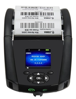 ZQ62AUFAE1100 DT Printer ZQ620 3''/72mm; English fonts,BT 4.x, Linered platen, 0.75'' core, Group E, Shoulder strap, Belt clip, Media Width Sen