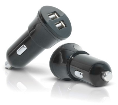 USB Cigarette Lighter Adapter Plug (5V, 2.5A). Includes two type A USB ports. Used with Rugged USB/Charge Cable (CBL-TC51-USB1-01)