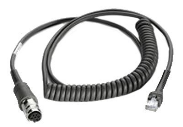 VC5090 USB Cable, LS22XX/LS34XX, coiled 9inch extended, rugged amphenol conn.