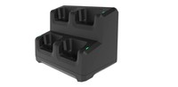 EC50/EC55 4-SLOT CHARGE ONLY LOCKING CRADLE, SUPPORTS DEVICE WITHOUT TRIGGER GUN, INCLUDES POWER SUPPLY (PWRBGA12V108W0WW) AND DC CABLE (CBL-DC-381A1-011), AC CABLE SOLD SEPARATELY