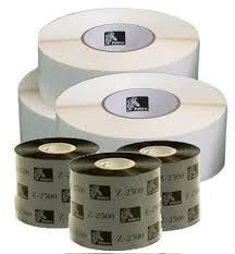 3x Etiqueta 102x102mm + 1x etiqueta 110x450mm Ribbon - Kit ZIPSHIPKIT-B
