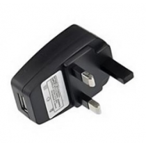USB Power Supply, 100-240 VAC Input with UK plug, Output = 5 V, 2.5 A